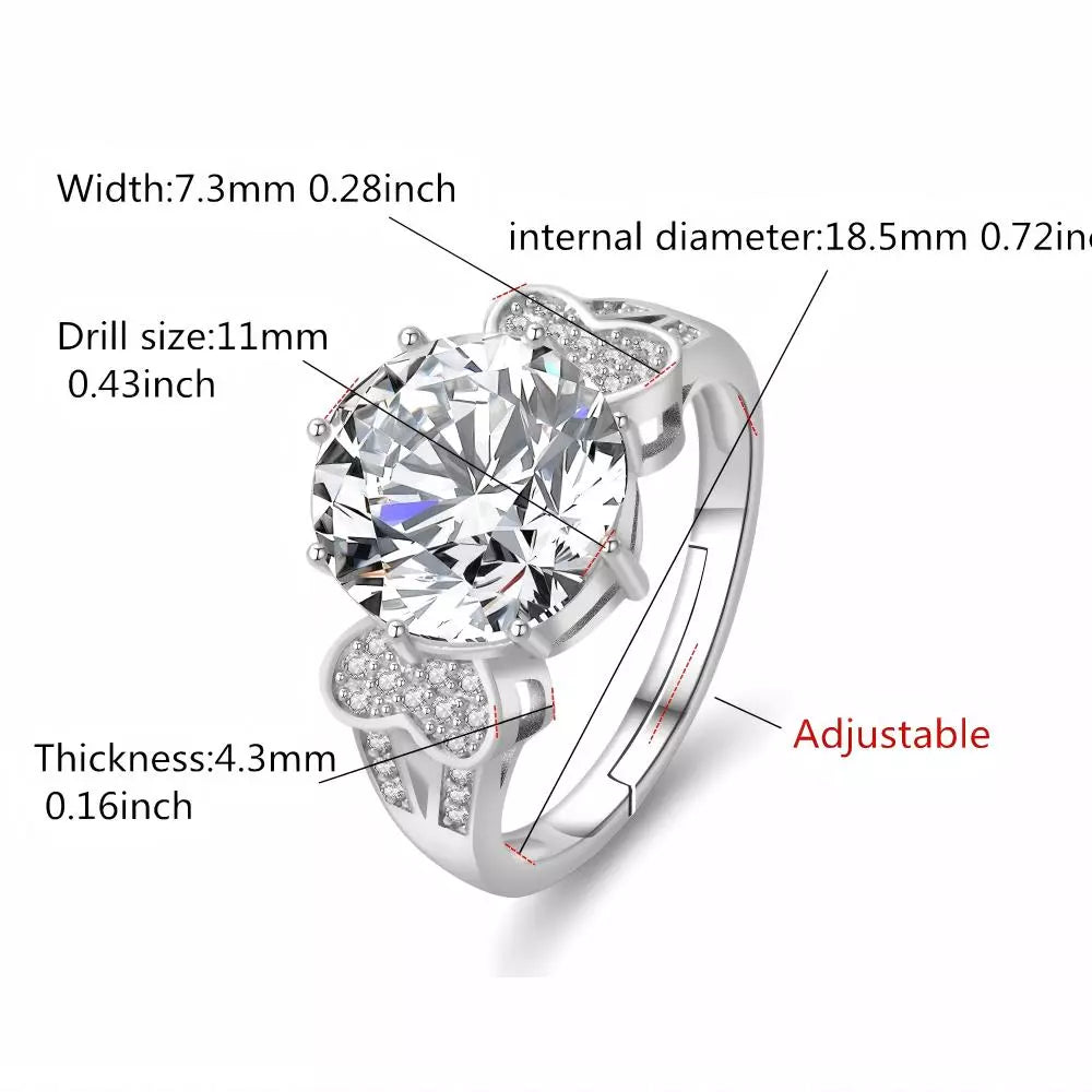 Diva Majesty 5CT Moissanite Ring