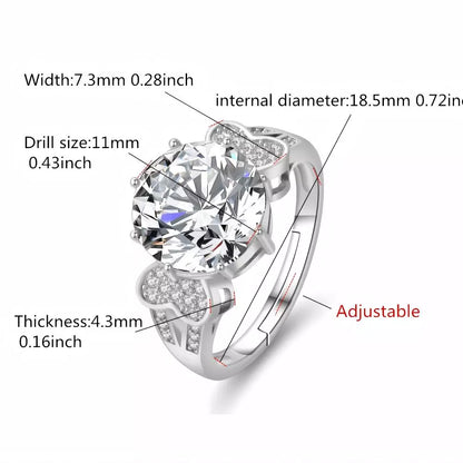 Diva Majesty 5CT Moissanite Ring