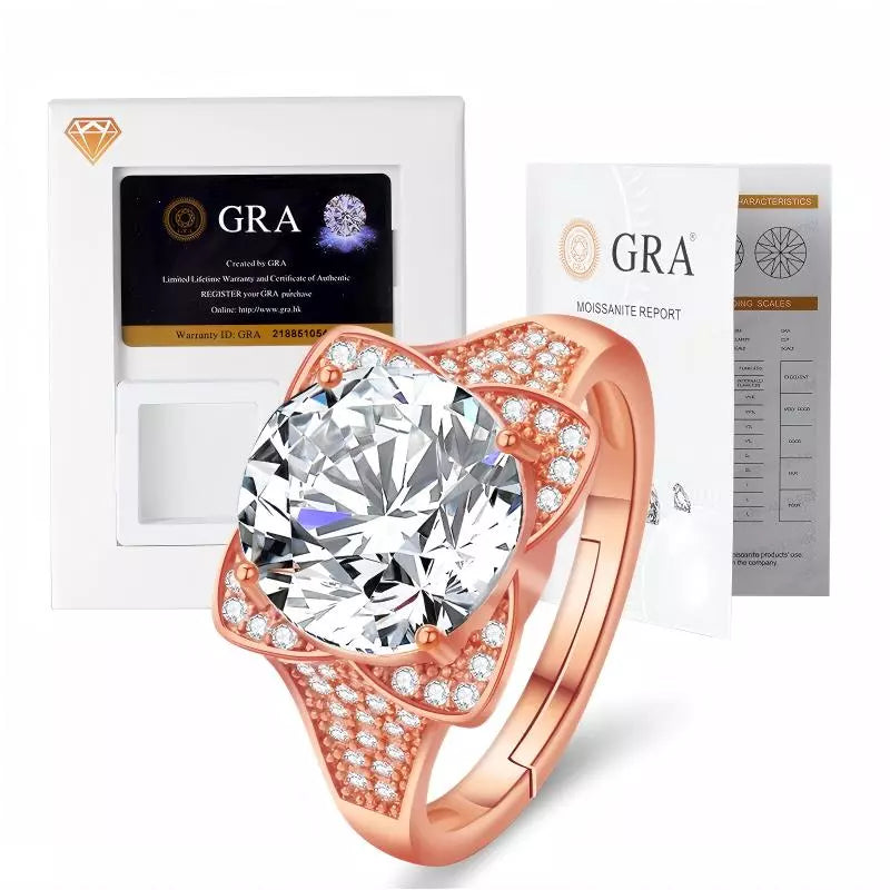 Celestial Halo Grande Solitaire 5CT