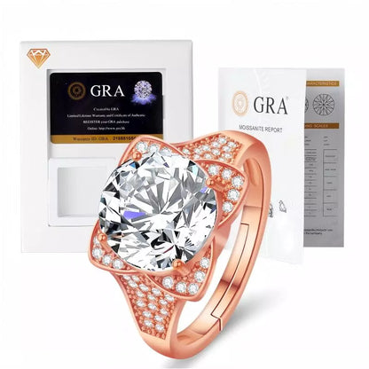 Celestial Halo Grande Solitaire 5CT