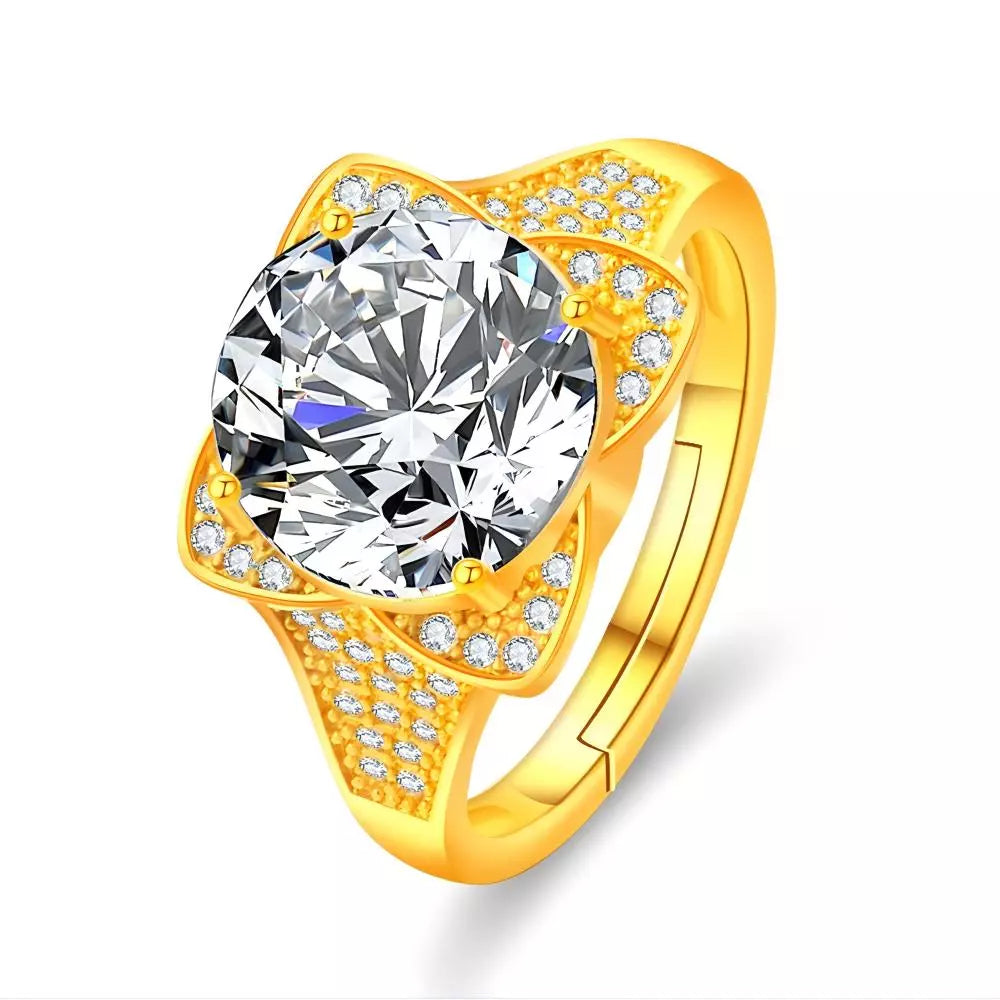 Celestial Halo Grande Solitaire 5CT