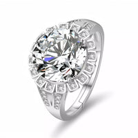 18K White Gold Plated