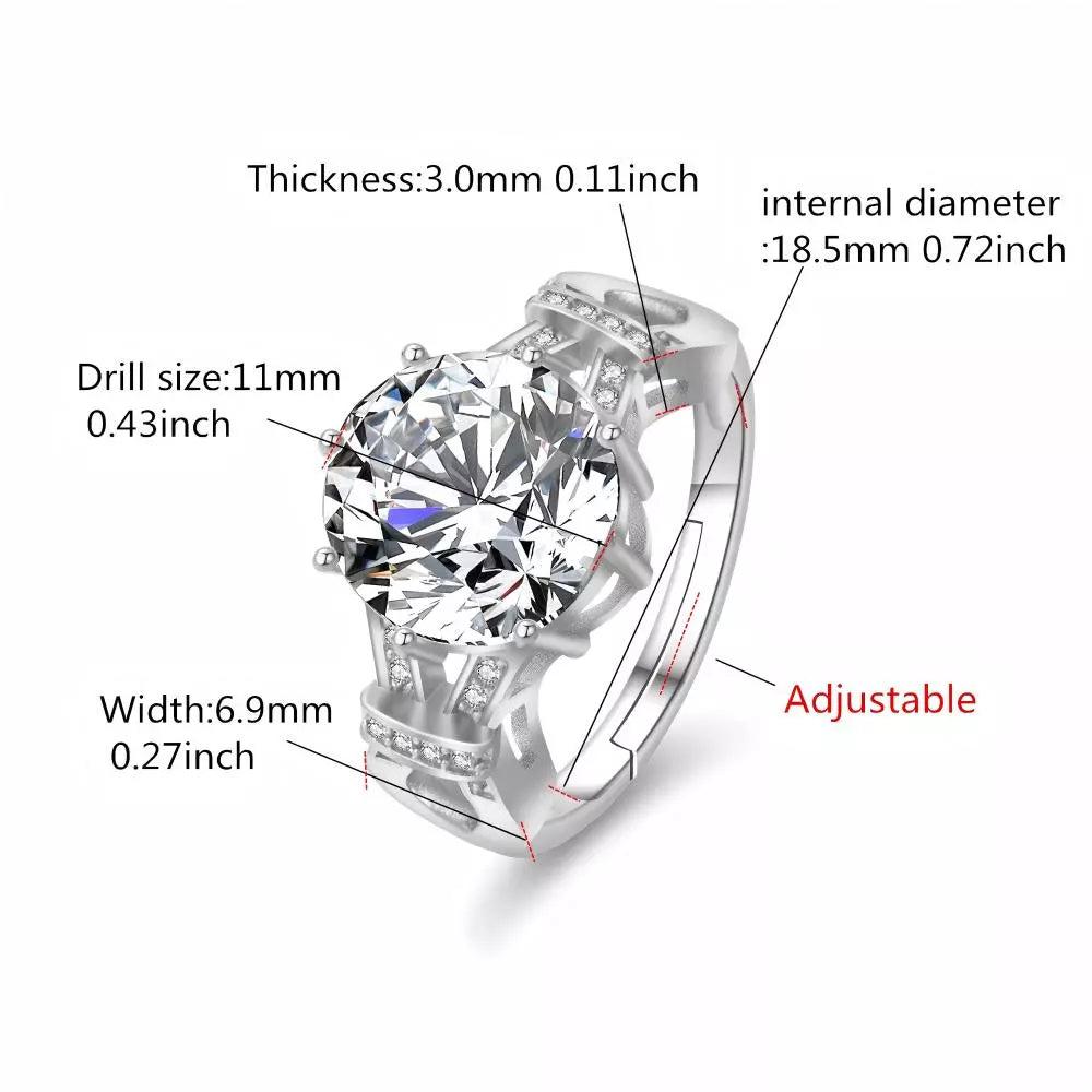 Opulent Shine Royal 5CT Ring