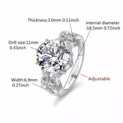 Opulent Shine Royal 5CT Ring