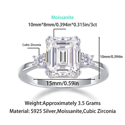 Moissanite Keepsake Ring – Eternal Sparkle, Timeless Love