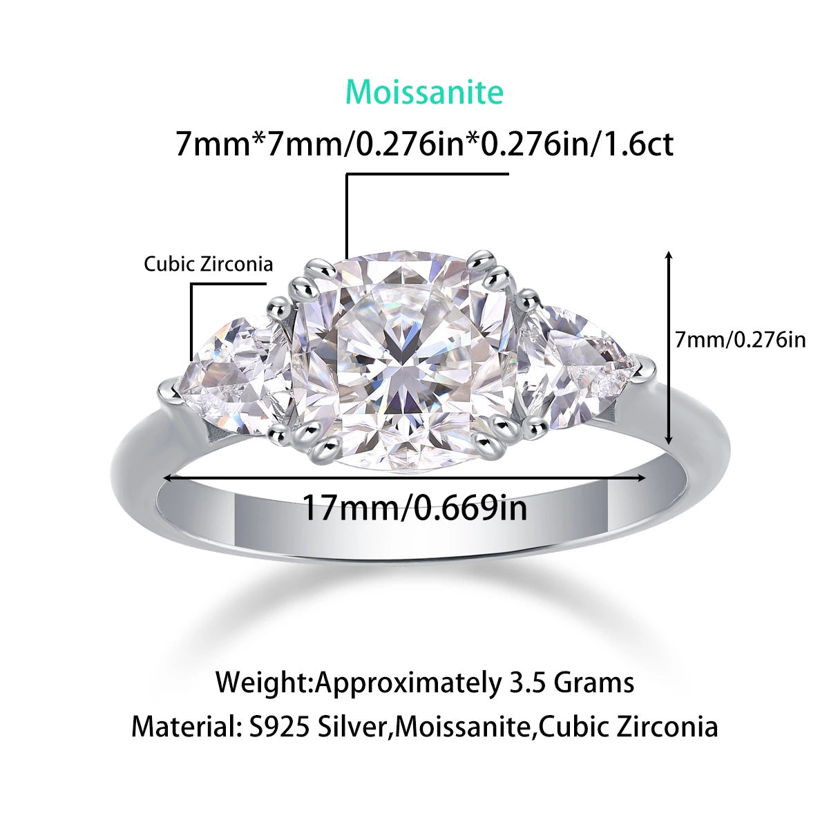 Guardian's Promise Moissanite Ring – Timeless Elegance & Radiant Brilliance