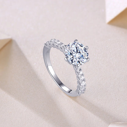 Goddess’s Fortune Moissanite Ring – Dazzling Star-like Brilliance, Elegant & Timeless Jewelry