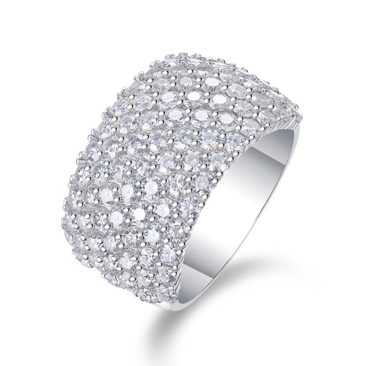 Moissanite Eternity Band Ring – Sparkling Brilliance, Timeless Elegance