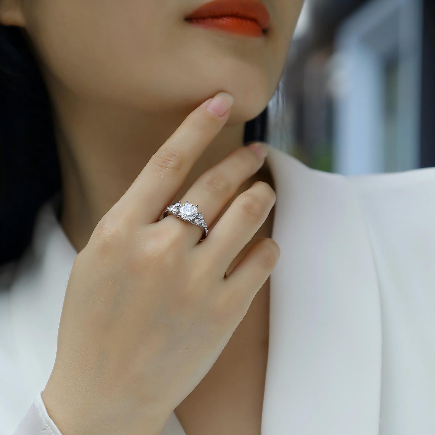 Perfect Encounter – Moissanite Engagement Ring, Timeless Elegance and Radiant Sparkle