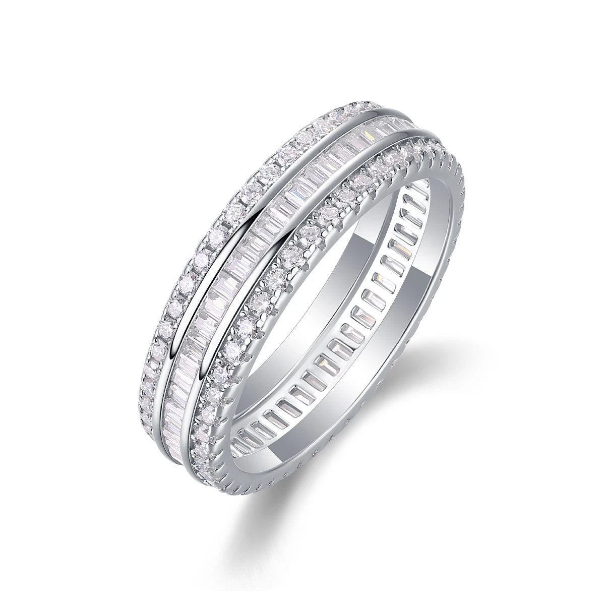 Parallel Universe” Moissanite Ring – A Symphony of Light and Elegance