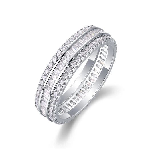 Parallel Universe” Moissanite Ring – A Symphony of Light and Elegance