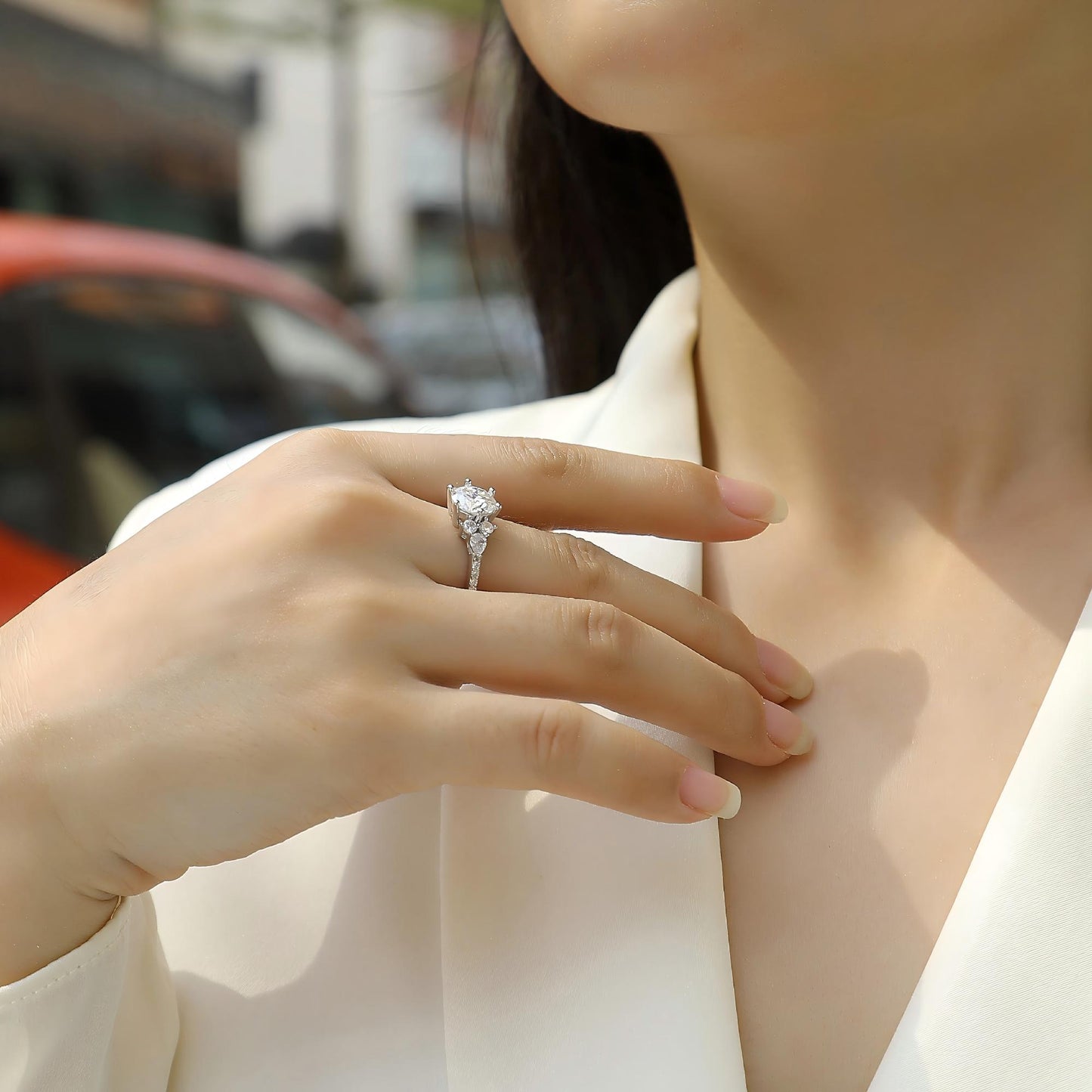 Perfect Encounter – Moissanite Engagement Ring, Timeless Elegance and Radiant Sparkle