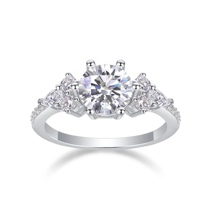 Perfect Encounter – Moissanite Engagement Ring, Timeless Elegance and Radiant Sparkle