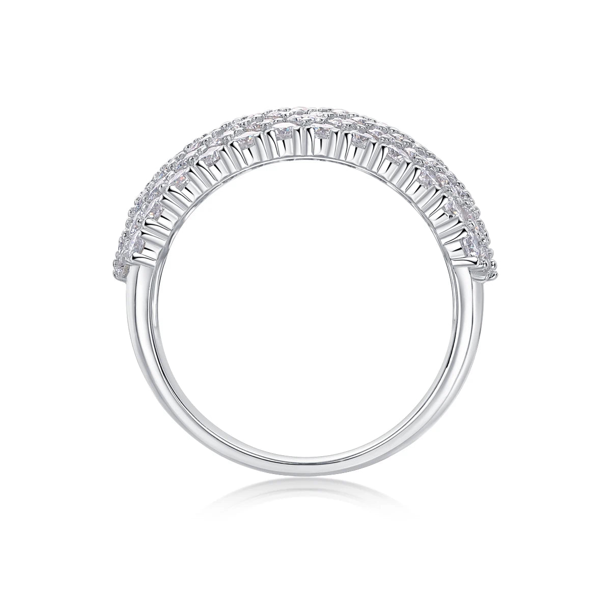 Moissanite Eternity Band Ring – Sparkling Brilliance, Timeless Elegance