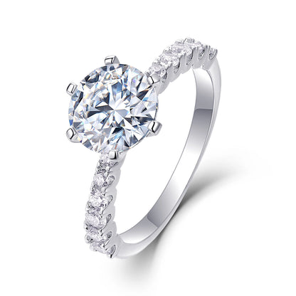 Goddess’s Fortune Moissanite Ring – Dazzling Star-like Brilliance, Elegant & Timeless Jewelry