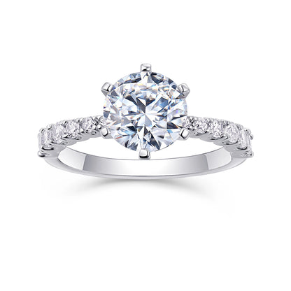 Goddess’s Fortune Moissanite Ring – Dazzling Star-like Brilliance, Elegant & Timeless Jewelry