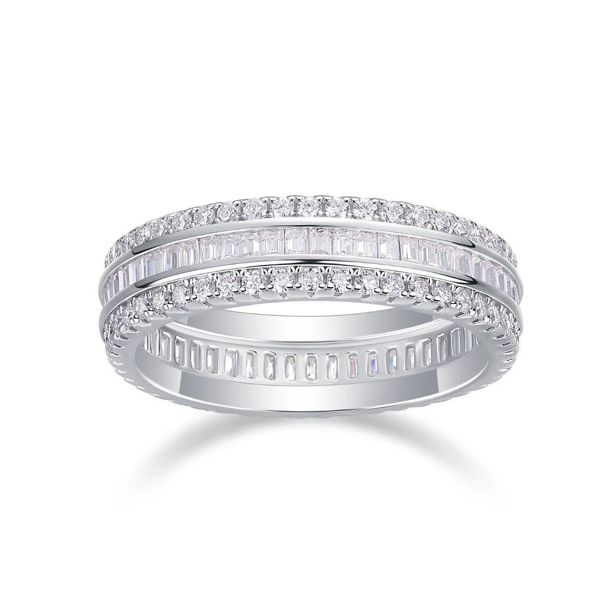 Parallel Universe” Moissanite Ring – A Symphony of Light and Elegance