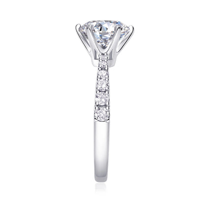 Goddess’s Fortune Moissanite Ring – Dazzling Star-like Brilliance, Elegant & Timeless Jewelry