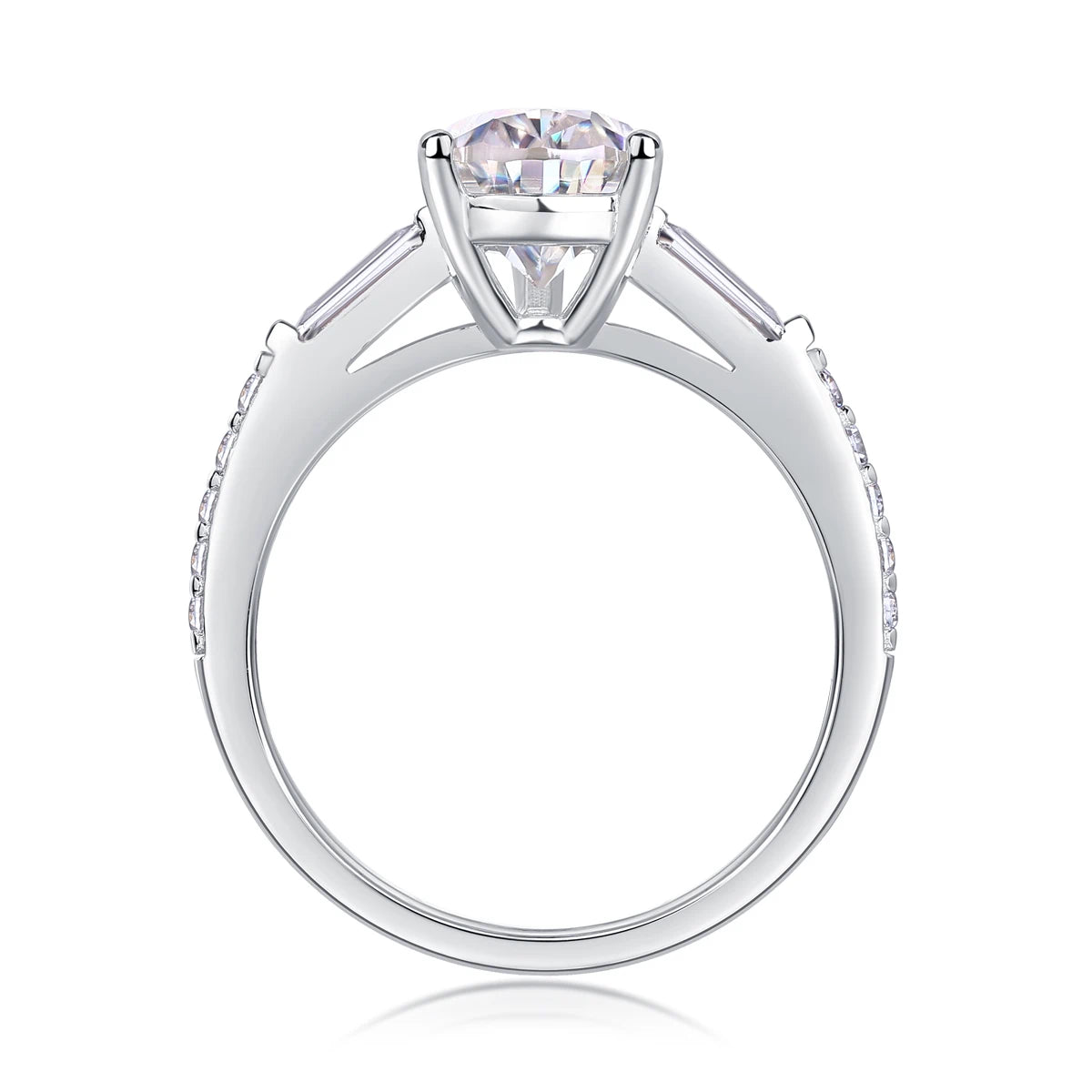 Moonlight Moissanite Ring – Modern Teardrop Elegance, Dazzling Streamline Design