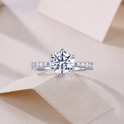 Goddess’s Fortune Moissanite Ring – Dazzling Star-like Brilliance, Elegant & Timeless Jewelry