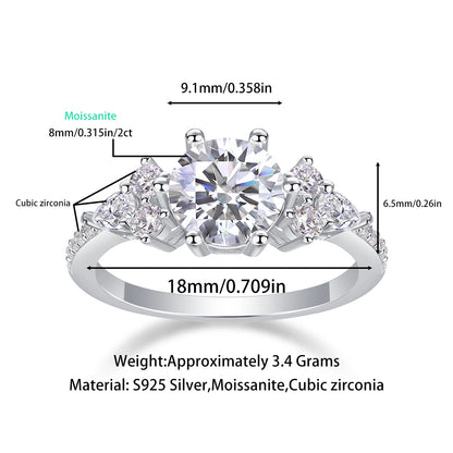 Perfect Encounter – Moissanite Engagement Ring, Timeless Elegance and Radiant Sparkle