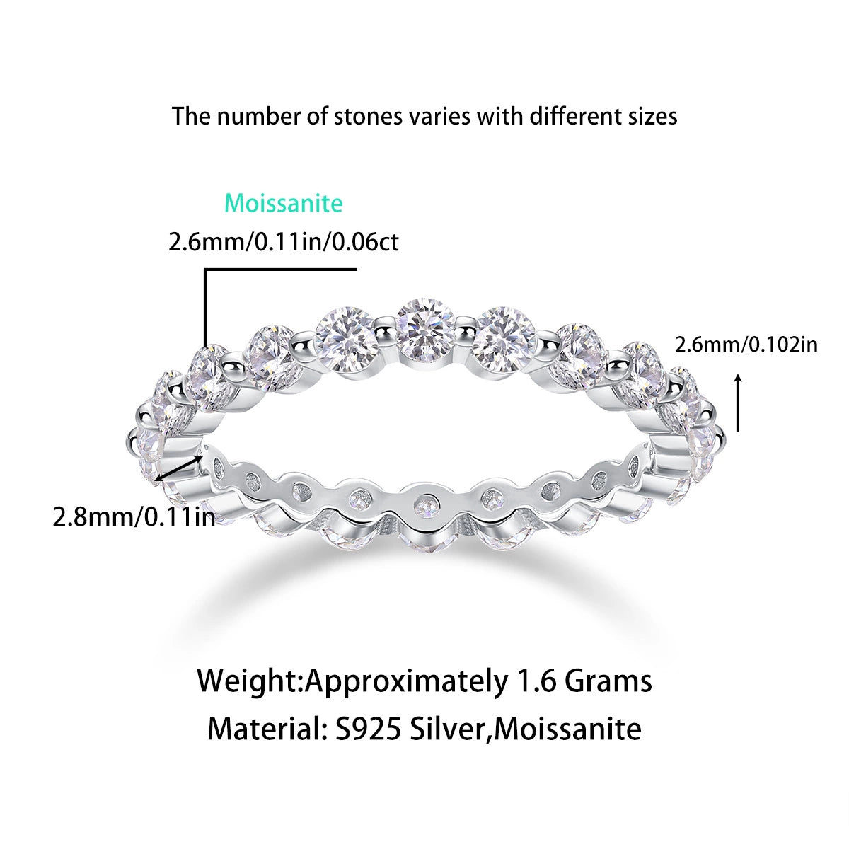 Freeze the Moment | Moissanite Diamond Ring – Radiant Brilliance, Timeless Elegance