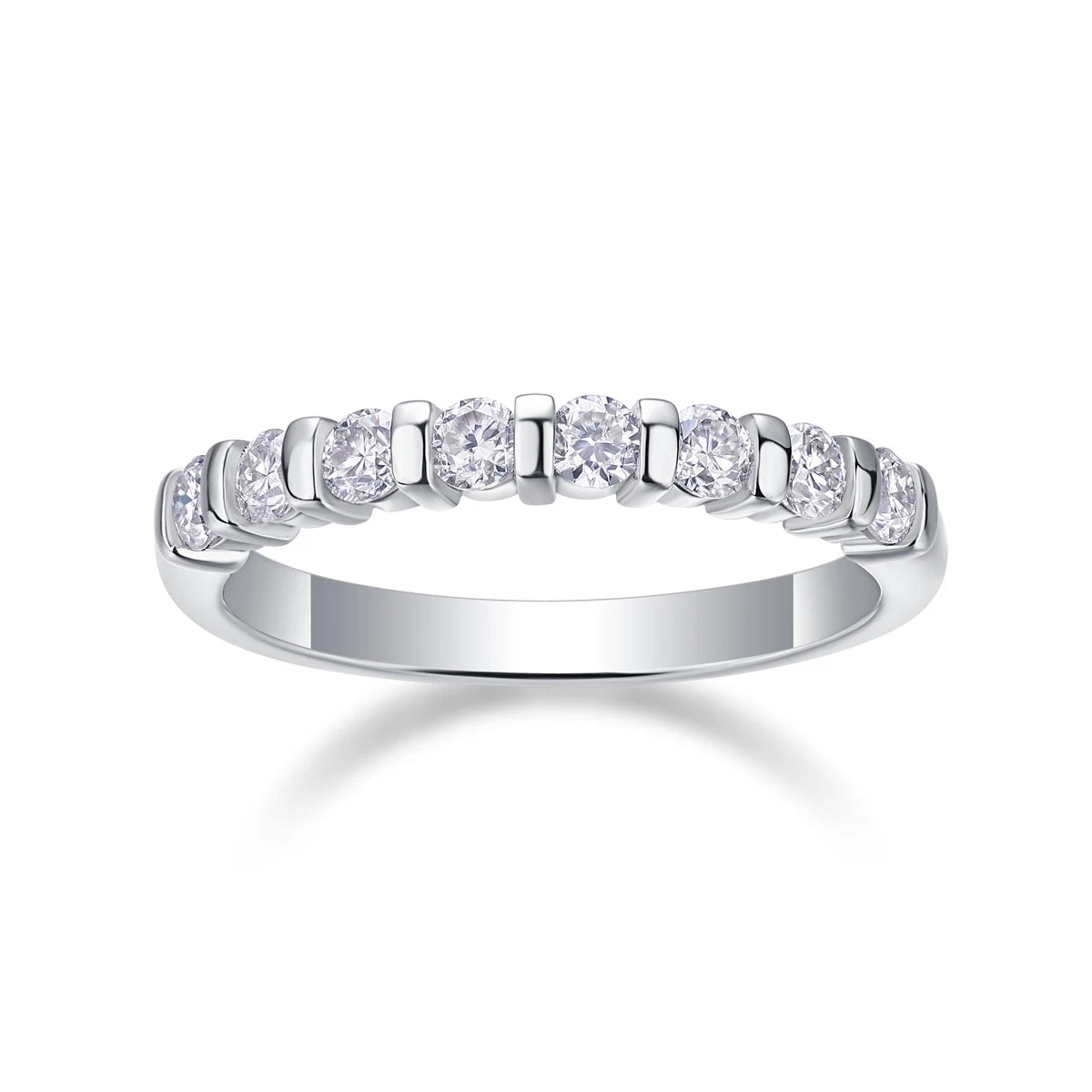 Resonance of Love Moissanite Ring – Dazzling 8-Stone Fashionable Elegance