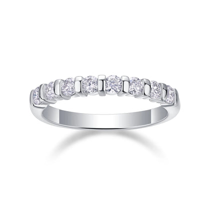 Resonance of Love Moissanite Ring – Dazzling 8-Stone Fashionable Elegance