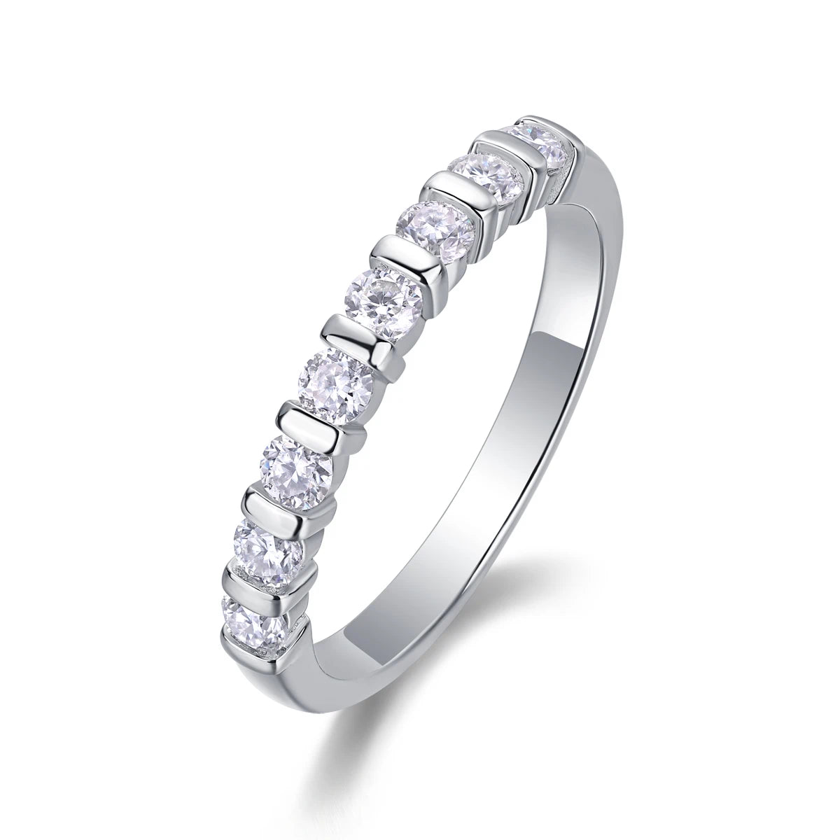 Resonance of Love Moissanite Ring – Dazzling 8-Stone Fashionable Elegance