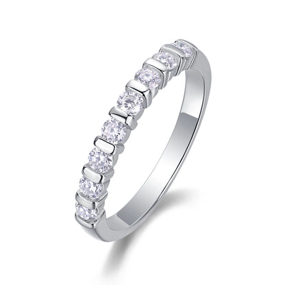 Resonance of Love Moissanite Ring – Dazzling 8-Stone Fashionable Elegance