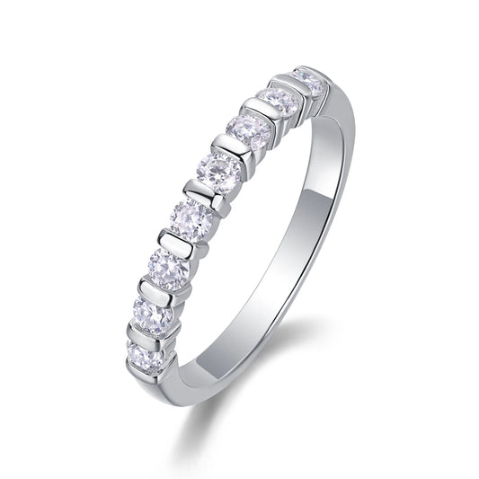 Resonance of Love Moissanite Ring – Dazzling 8-Stone Fashionable Elegance