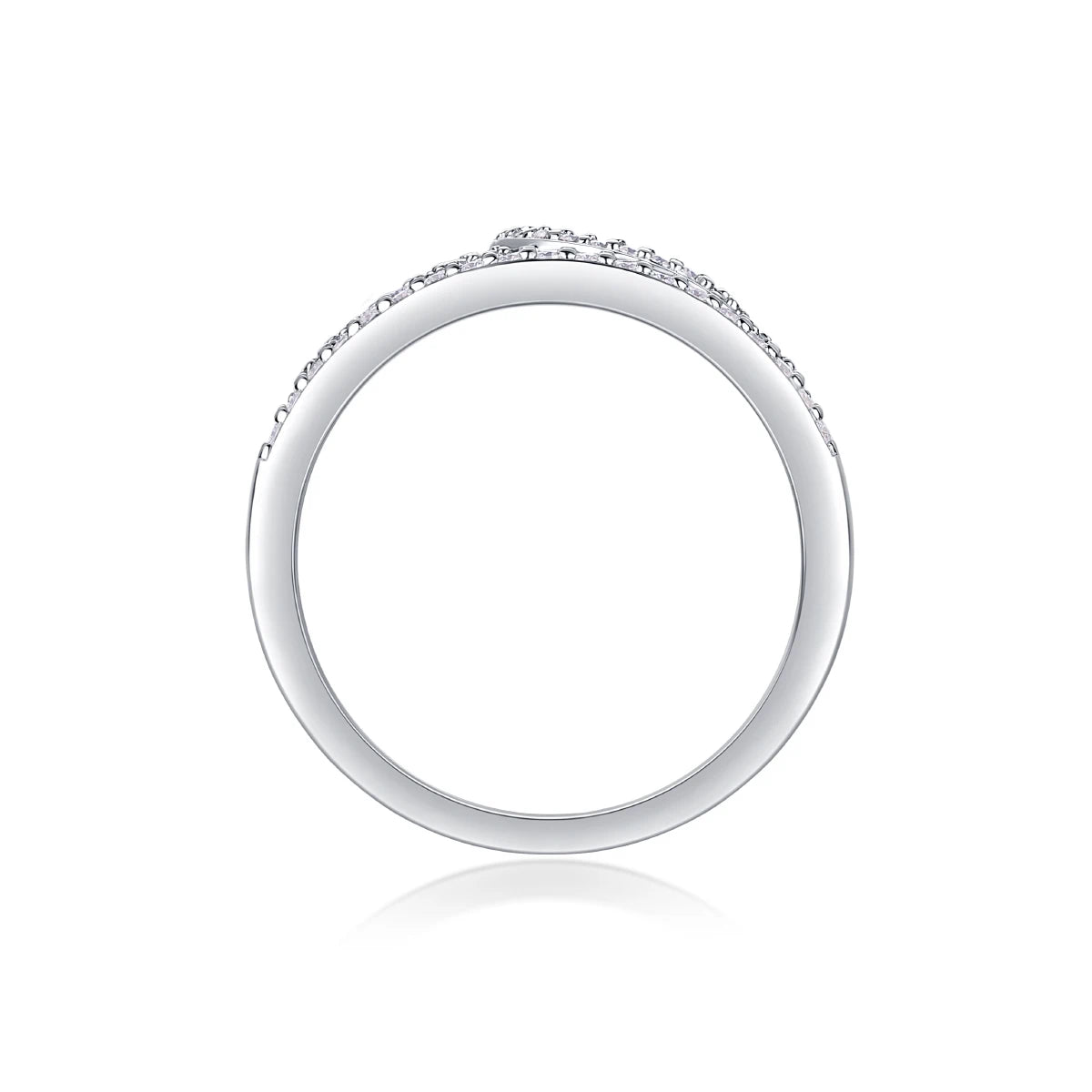 Summer Romance Moissanite Crown Ring – Elegant & Dazzling Design