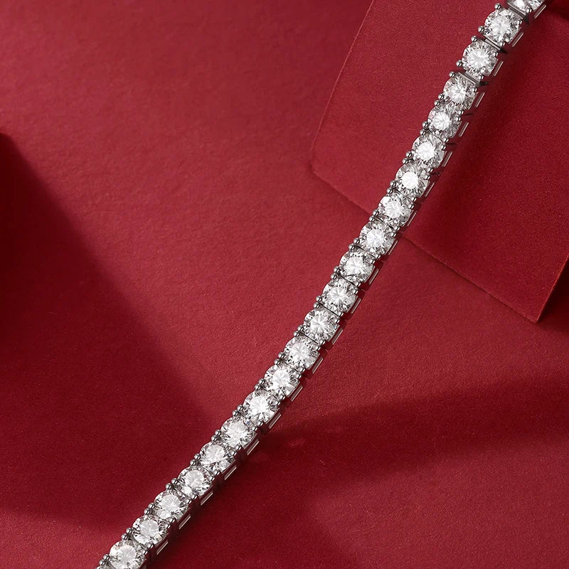 Moissanite Classic Full Pave Bracelet – Elegant & Timeless