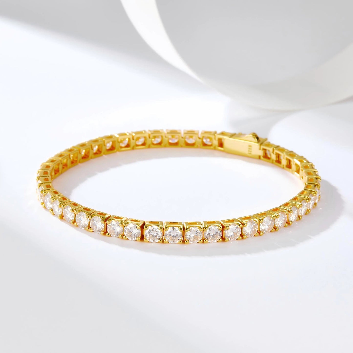 Moissanite Classic Full Pave Bracelet – Elegant & Timeless