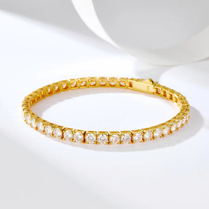 Moissanite Classic Full Pave Bracelet – Elegant & Timeless