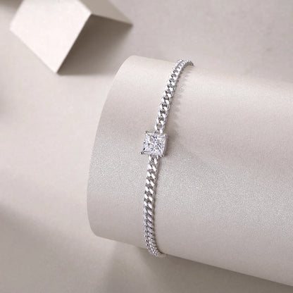 Moissanite Cuban Link Bracelet – Chic & Versatile