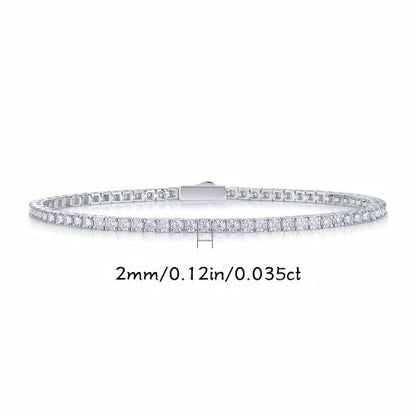 Gravity-Inspired Moissanite Bracelet – Geometric Sparkle, Luxurious Shine