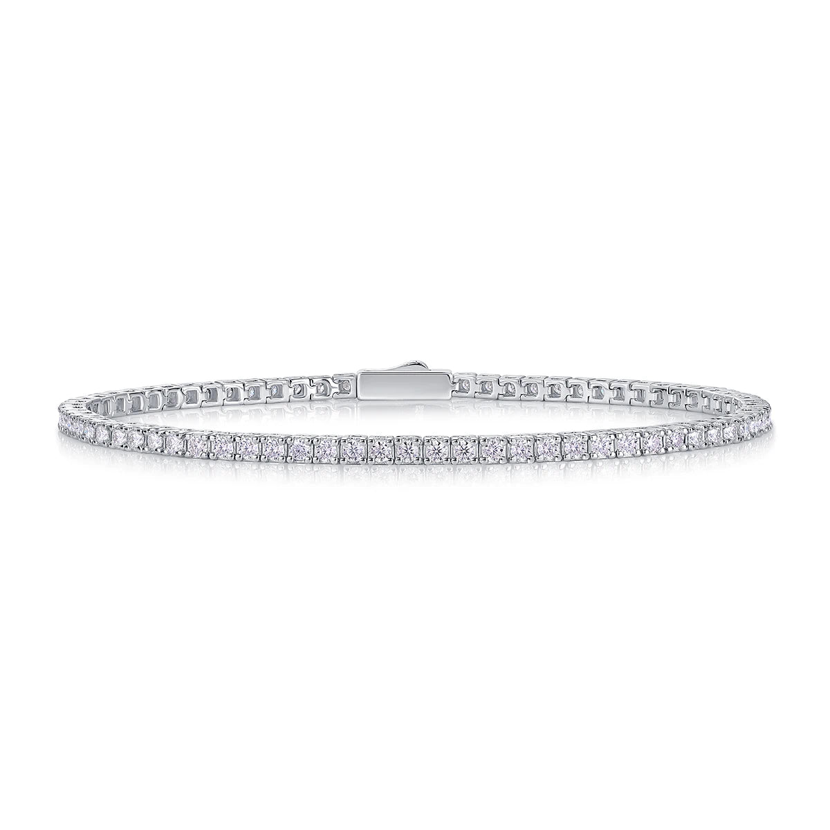 Gravity-Inspired Moissanite Bracelet – Geometric Sparkle, Luxurious Shine