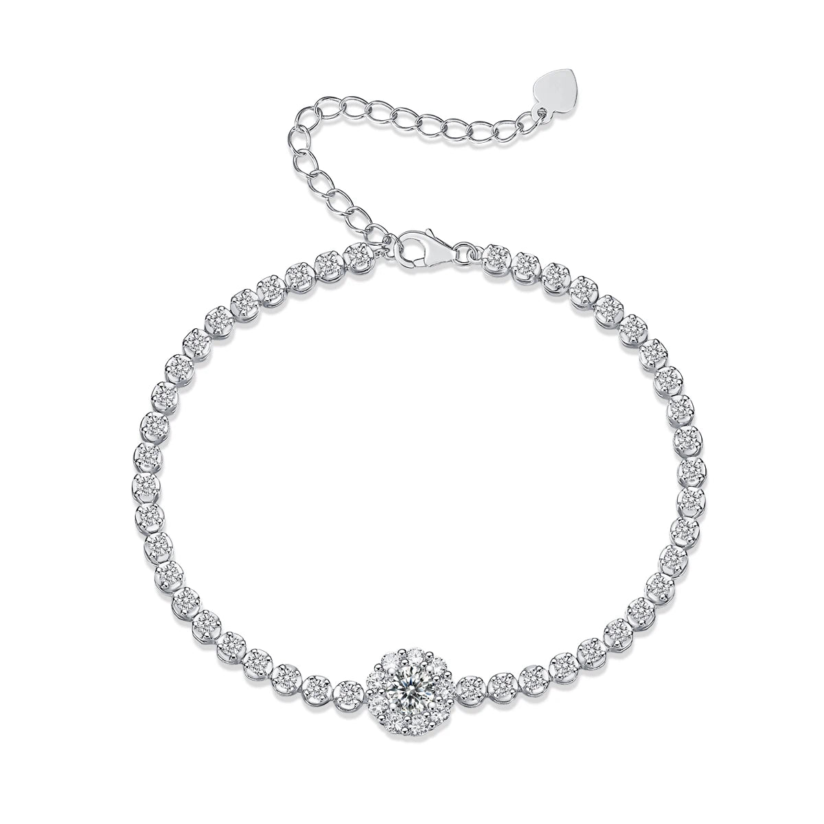 The Bridge of Magpies Moissanite Bracelet – Elegant Sparkle & Love Symbol