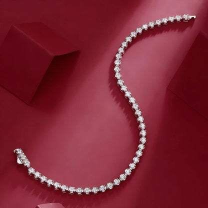 Moissanite Starry Sky Bracelet – Elegant & Sparkling. Length:16.5cm/6.5in