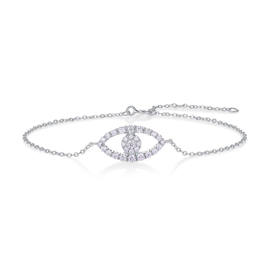 Wish Elf Moissanite Bracelet – Lucky Eye Sparkle