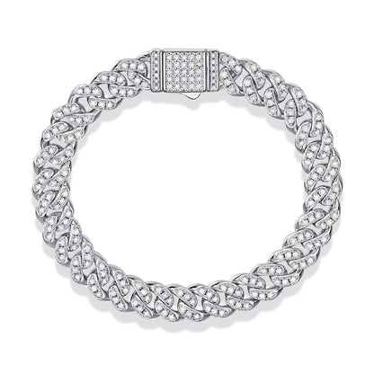 Moissanite Faith Light Bracelet – Modern Men's Cuban Link