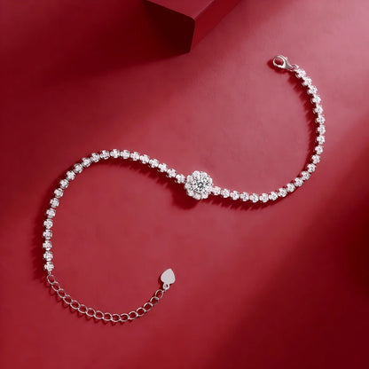 The Bridge of Magpies Moissanite Bracelet – Elegant Sparkle & Love Symbol