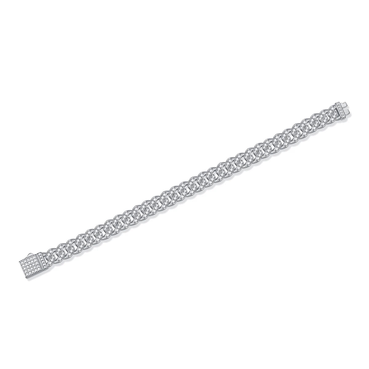 Moissanite Faith Light Bracelet – Modern Men's Cuban Link