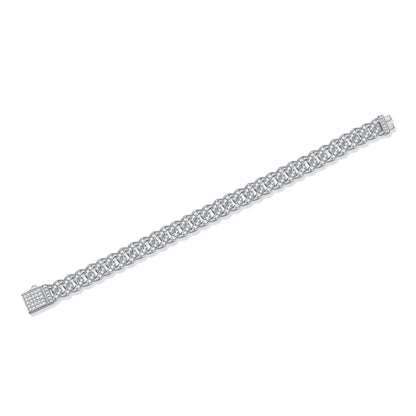 Moissanite Faith Light Bracelet – Modern Men's Cuban Link