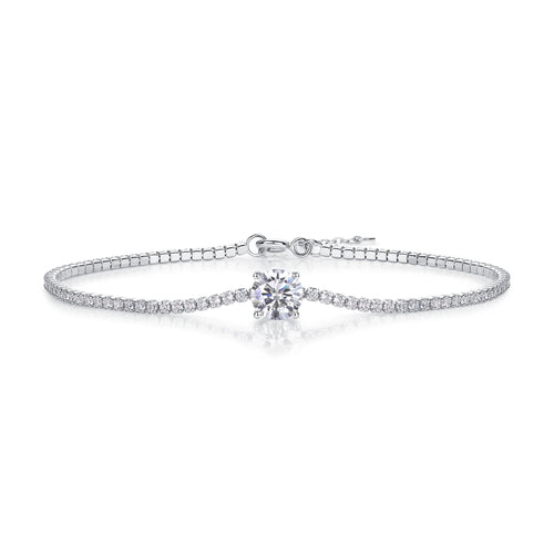 Moissanite Cube Bracelet – Geometric Elegance & Timeless Sparkle