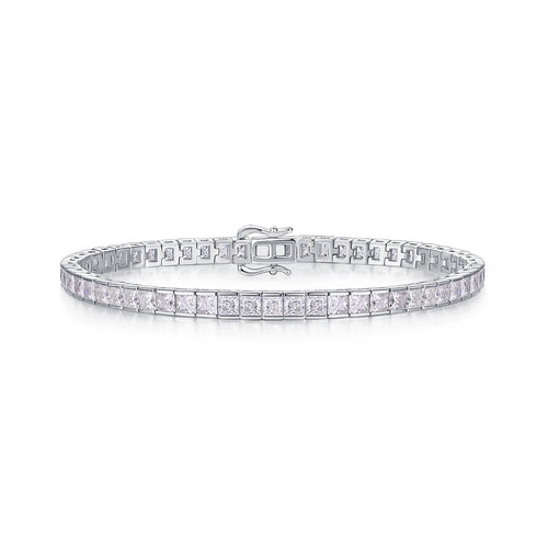 Moissanite Time Tunnel Bracelet – Elegant Minimalist Jewelry
