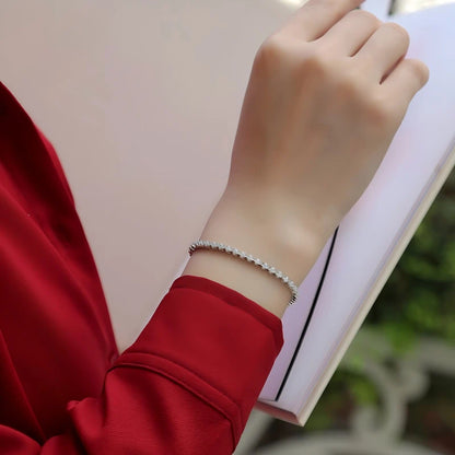 Moissanite Starry Sky Bracelet – Elegant & Sparkling. Length:16.5cm/6.5in