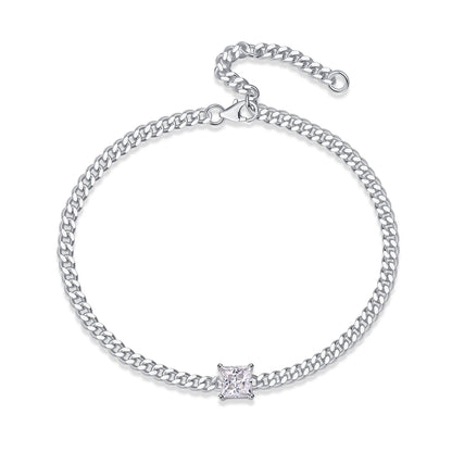 Moissanite Cuban Link Bracelet – Chic & Versatile