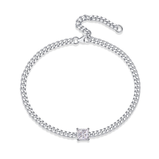 Moissanite Cuban Link Bracelet – Chic & Versatile